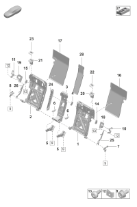 N91050701-Bolt (combination), multitooth cartridge