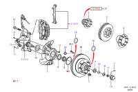 F81Z1104BH-COARSE THREAD / Hub And Brg Asy Frt
