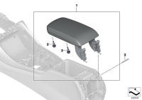 51165A2DBC8-Bracket, center console arm