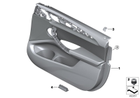51425A4F741-Garnish fr. door lh