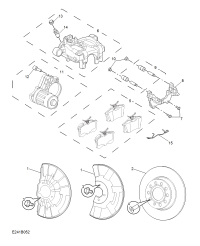 10588655-Pad assy-rr brake