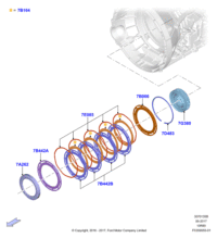 HL3Z7B164B-Plate-clutch inner keyway