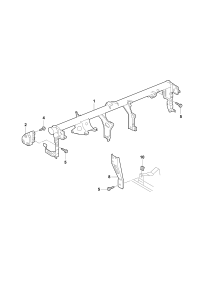 18D419205R-Crossmember-steering column: