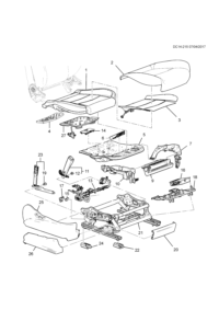 84176417-Cover, front seat adjuster cover