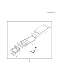 84203569-Seats (rear adjustable 20% cushion assy, saic general I #1) (incl 1-9, 11-12)
