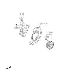 51715C5200-KNUCKLE-FR AXLE LH