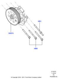 BL3Z3A696A-*SC*PUMP ASSY - POWER 3.2LTR
