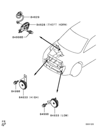 8211A251-Horn, immobilizer