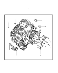 68166227AB-CASE TRANSAXLE