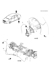 23227763-Cable, parking brake