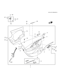 26264280-Garnish assy-rr dr (incl. 2-6,8-9,11-15)