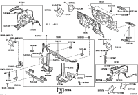 532980C020-SEAL, RADIATOR SUPPORT TO FRAME, RH
