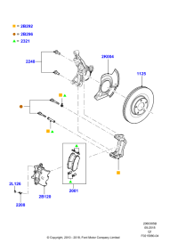 BT4Z2001B-KIT - BRAKE LINING PAD FRONT