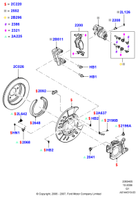 7T4Z2200A-Warranty-pass/brake gasket