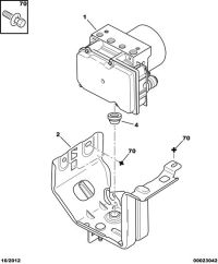 453771-Bracket-brake hydraulic unit