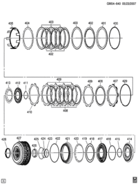 24224147-Plate, 1-2-3-4 clutch (repair kit for 6) (fiber) (* repair kit 4) (AC-DELCO #24224147)