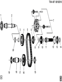 88984507-Bearing-t/f input shaft