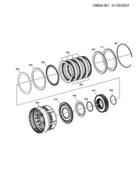 24225525-Piston, low & reverse clutch