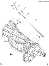 24256930-Hose, transmission ventilation (including 1,3-6) (AC-DELCO #24256930)