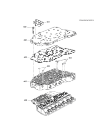 24230839-Plate (413 of parts) (machining) (plate only), control valve