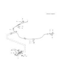 13391280-Cable, parking brake