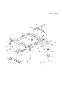 13235088-Strut assy-t/m & fr sub