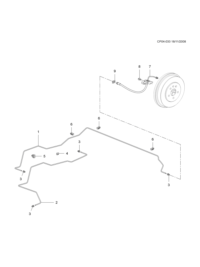 13252034-Tube (incl 3), rr. brake