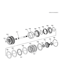24230748-Seal, 4-5-6 clutch piston outer (inner diameter 109.19) (lower) (1st)