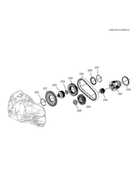 24247893-Bearing, front axle differential case (121)