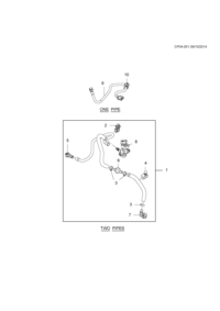 13447955-Pipe, parking brake booster vacuum (incl. 2-9)
