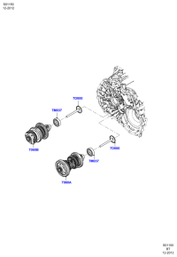 BV6P7060DA-Shaft assy-output