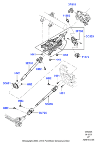 AU5Z11582B-CLUTCH MASTER CYL W203