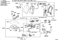 715510E190-PAD, FRONT SEAT BACK, RH(FOR SEPARATE TYPE)