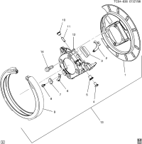 25879189-BRAKE,PARK(INCLS 1-12)(ACDelco #25879189)(VEHICLES BUILT PRIOR TO VIN 1GAHG39U16