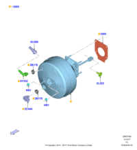 FL3Z2C444A-Sensor assy-brake vacuum