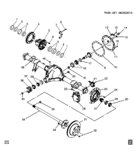22943110-GASKET,R/AXL HSG CVR(12 BOLT HOLES)(ACDelco #22943110)