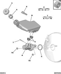 464707-Switch assy-brake fluid