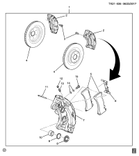 25900782-VALVE KIT,FRT BRK CLPR BLEDR(PART OF 1)(INCLS 12)(INCLS CAP)(4.666)(ACDelco #259