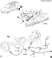 22743011-CABLE,PARK BRK RR(CODE AAC7)(ACDelco #22743011)