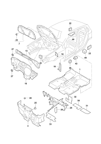 34G864237-Damper, wheelhouse