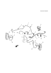 23505207-Pipe, front brake (incl. 8, 14)
