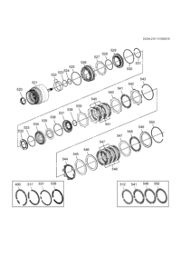 24261013-Chassis, 2-3-4-6-8 clutch