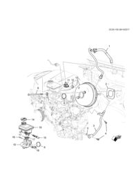 23130413-Hose, brake booster vacuum