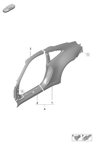 992809029GRV-Quarter panel trim primed