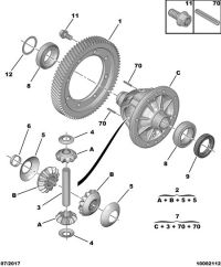 3103A6-Gear, axle
