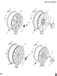 19300994-Wheel & rr wheel (20X8)