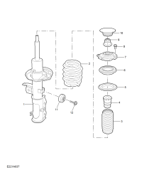 11168780-Damper, front suspension