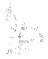 10824030-Arm assy, lower control, front