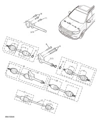 10989054-Shaft assy, front drive