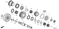 23505RT4000-GEAR, THIRD SHAFT SIXTH